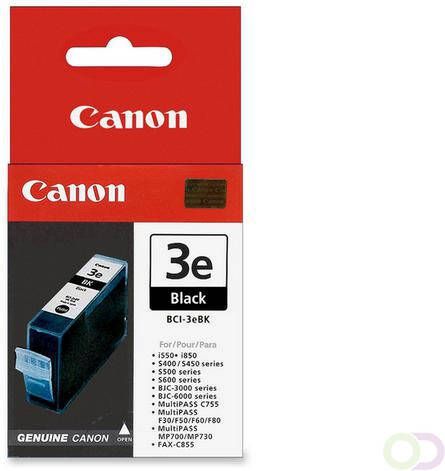 Canon BCI 3EBK inktcartridge zwart standard capacity 2 pack