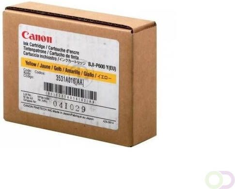 Canon BCP-600 ink cartridge yellow standard capacity 1-pack