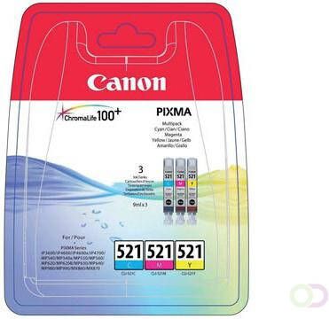 Canon inktcartridge CLI-521 446 pagina's OEM 2934B010 3 kleuren