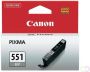 Canon inktcartridge CLI-551GY 780 pagina&apos;s OEM 6512B001 grijs - Thumbnail 2