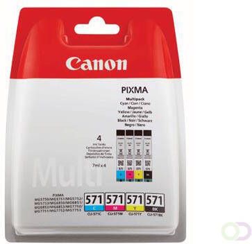 Canon inktcartridge CLI-571 345 pagina's OEM 0386C004 4 kleuren