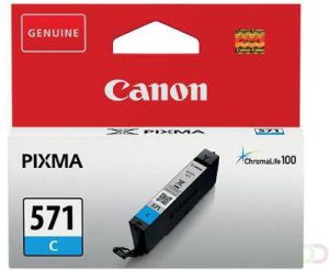 Canon inktcartridge CLI-571C 345 pagina&apos;s OEM 0386C00 cyaan