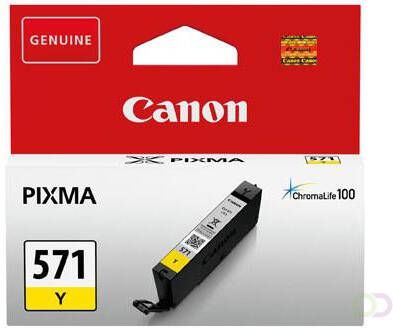 Canon inktcartridge CLI-571Y 173 foto&apos;s OEM 0388C001 geel