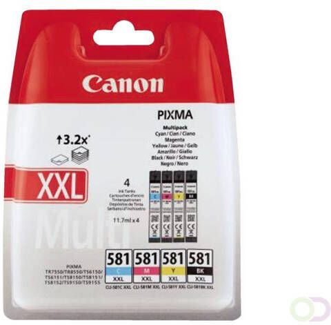 Canon Inktcartridge CLI-581XXL zwart 3 kleuren EHC