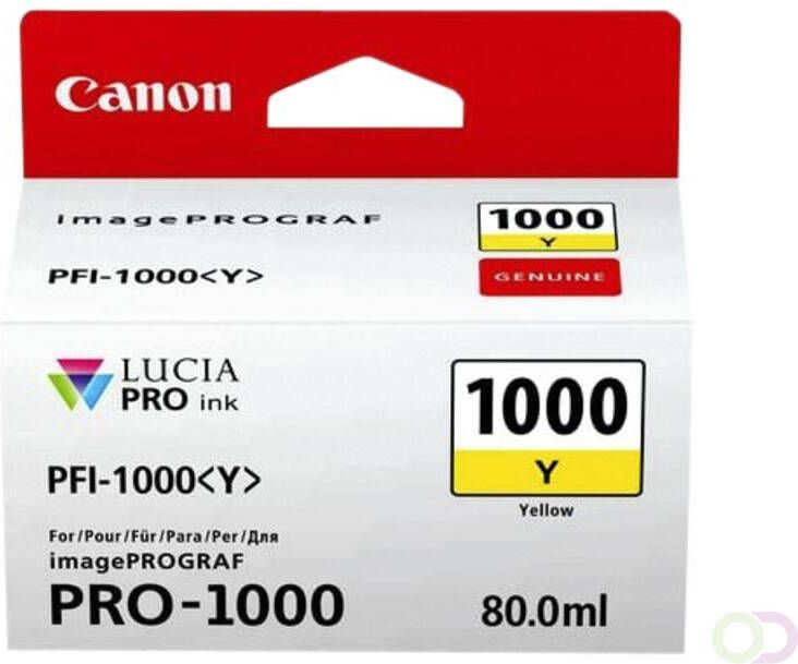Canon Inktcartridge PFI-1000 geel