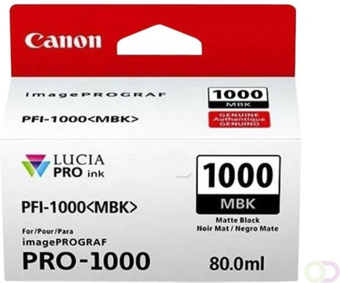 Canon Inktcartridge PFI-1000 mat zwart
