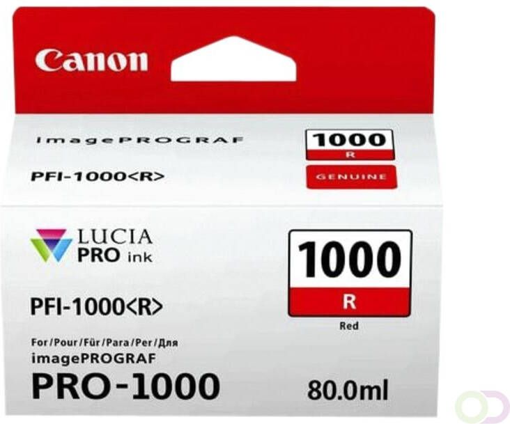 Canon Inktcartridge PFI-1000 rood