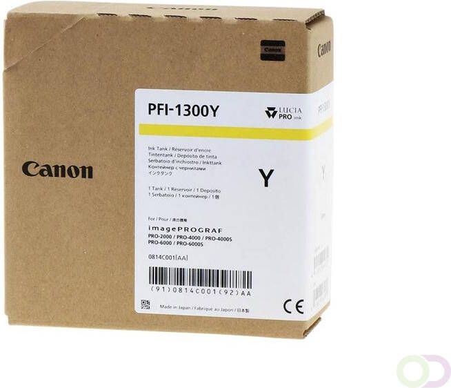 Canon Inktcartridge PFI-1300 geel