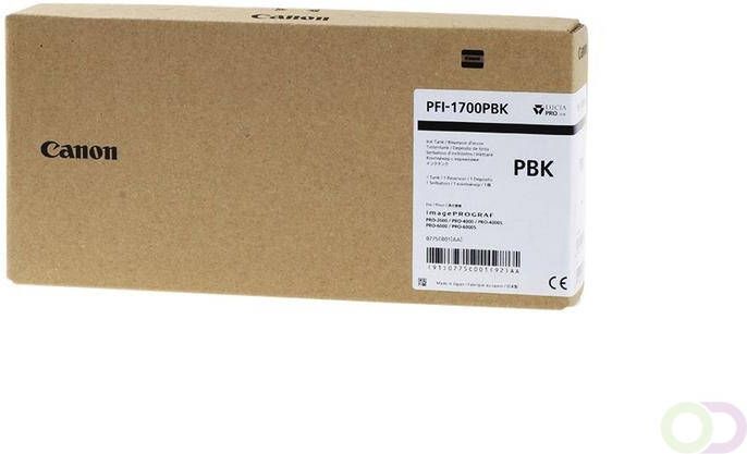 Canon Inktcartridge PFI-1700 foto zwart