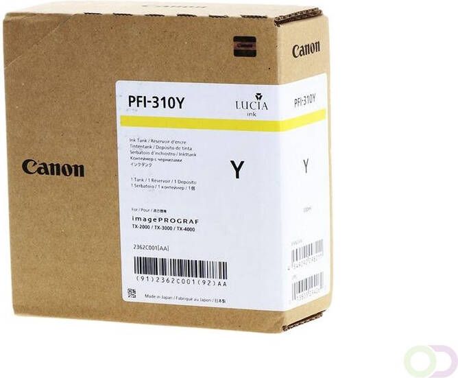 Canon Inktcartridge PFI-310 geel