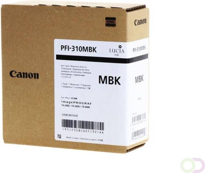 Canon Inktcartridge PFI-310 mat zwart