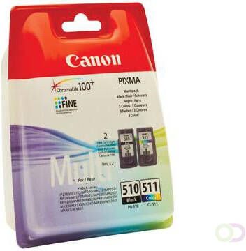 Canon inktcartridge PG-510 en CL-511 220 pagina's OEM 2970B010 4 kleuren