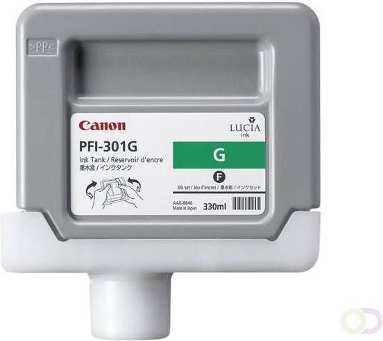 Canon PFI-301G inktcartridge pigment groen standard capacity 330ml 1-pack