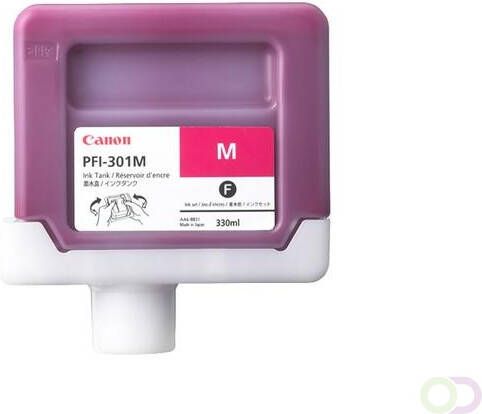 Canon PFI-301M inktcartridge pigment magenta standard capacity 330ml 1-pack