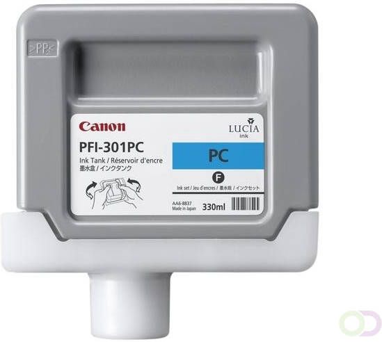 Canon PFI-301PC inktcartridge pigment foto cyaan standard capacity 330ml 1-pack