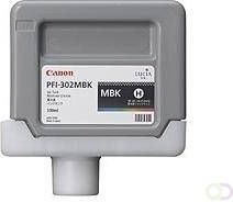 Canon PFI-302MBK inktcartridge matzwart standard capacity 330ml 1-pack