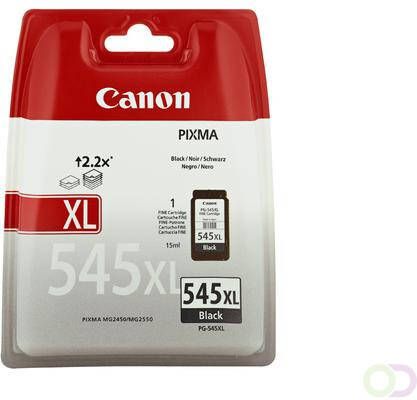 Canon PG 545XL inktcartridge zwart high capacity 15ml 400 pagina s 1 pack blister met alarm