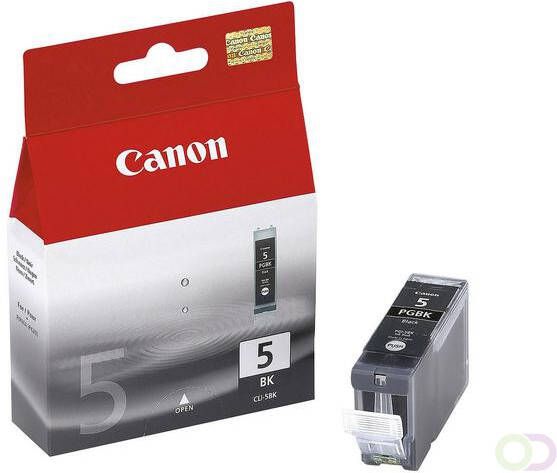 Canon PGI-5BK inktcartridge zwart standard capacity 2-pack blister met alarm