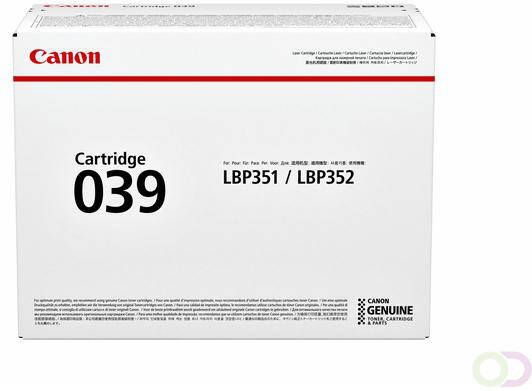 Canon Tonercartridge 039H zwart