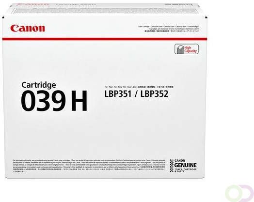 Canon Tonercartridge 039H zwart