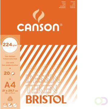 Canson tekenblok Bristol ft 21 x 29 7 cm (A4)