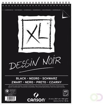 Canson tekenblok XL 150g mÂ² ft A4 40 vel zwart