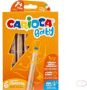 Carioca kleurpotlood Baby 3-in-1 geassorteerde kleuren 6 stuks in een kartonnen etui - Thumbnail 2