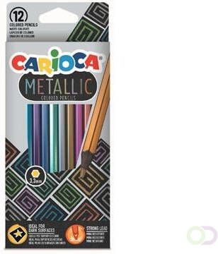 Carioca kleurpotlood Metallic 12 stuks in een kartonnen etui