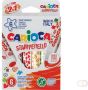 Carioca stempelstift Stamperello doos van 6 stuks in geassorteerde kleuren - Thumbnail 1