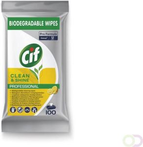 Cif Reinigingsdoekjes Pro formula Multi Clean&Shine 100 stuks
