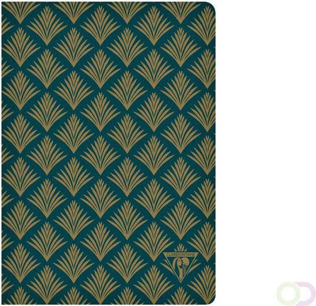 Clairefontaine Notitieboek Neo Deco A5 48vel lijn emerald groen