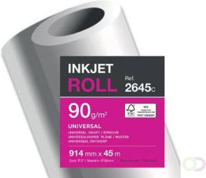 Clairefontaine plotterpapier ft 914 mm x 45 m 90 g