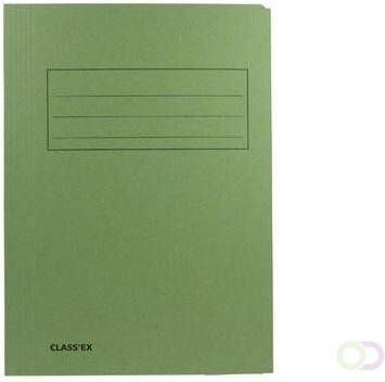 Classex Class'ex dossiermap 3 kleppen ft 23 7 x 34 7 cm (voor ft folio) groen