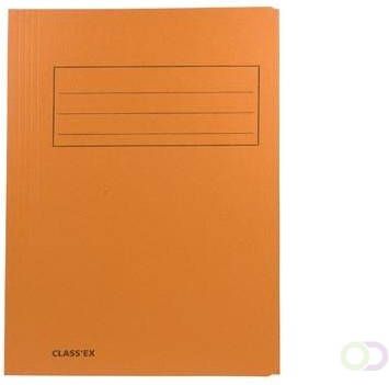Classex Class'ex dossiermap 3 kleppen ft 23 7 x 34 7 cm (voor ft folio) oranje