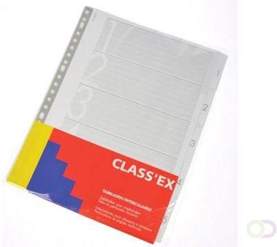 Classex Class'ex tabbladen set 1-5 23-gaatsperforatie karton