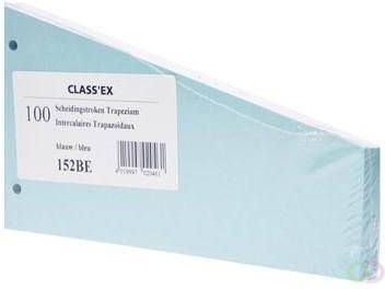 Classex Class'ex trapezium verdeelstroken blauw pak van 100