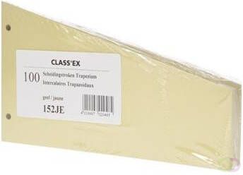 Classex Class'ex trapezium verdeelstroken geel pak van 100