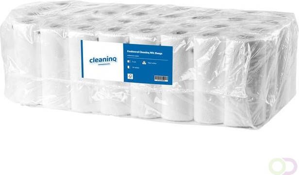 Cleaninq Keukenrol Wit 2-laags 32 rol