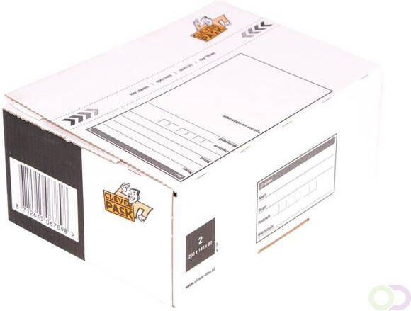Cleverpack Postpakketbox 2 200x140x80mm wit