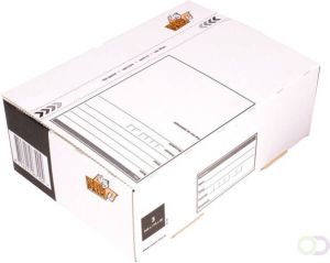 Cleverpack Postpakketbox 3 240x170x80mm wit 25stuks