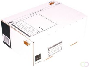Cleverpack Postpakketbox 4 305x215x110mm wit 25stuks