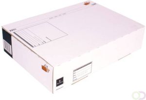 Cleverpack Postpakketbox 5 430x300x90mm wit 25stuks
