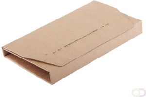 Cleverpack Wikkelverpakking A5 +zelfkl strip bruin 25stuks