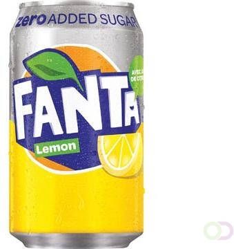 Coca Cola Company Fanta Zero Lemon frisdrank blik van 33 cl pak van 24 stuks