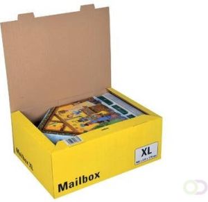 Colompac Mailbox Extra Large kan tot 5 formaten aannemen geel