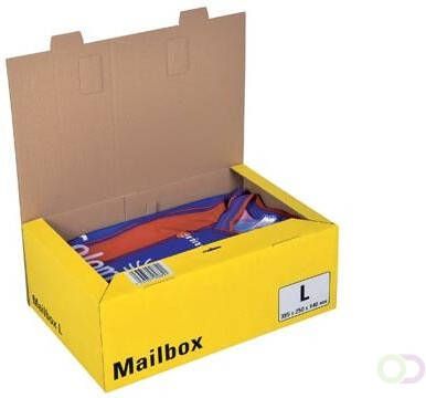 Colompac Mailbox Large kan tot 5 formaten aannemen geel