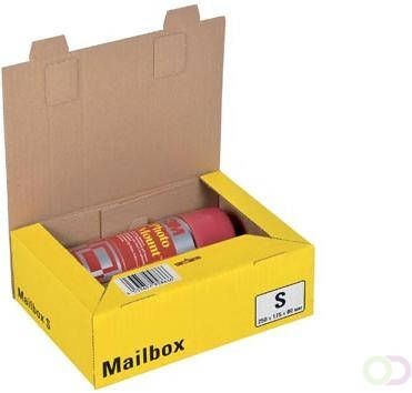 Colompac Mailbox Small kan tot 5 formaten aannemen geel