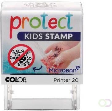 Colop printer 20 Microban Protect kids stamp stempel die kinderen helpt hun handen goed te wassen