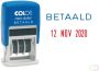 Colop Woord-datumstempel S160B betaald - Thumbnail 1