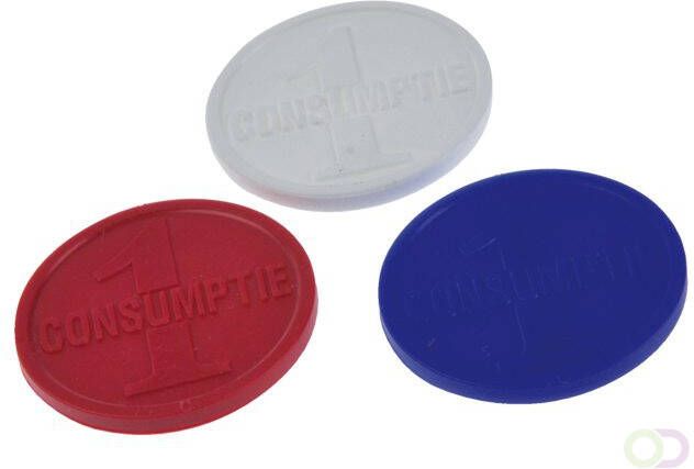 Combicraft Consumptiemunt rood 750 stuks